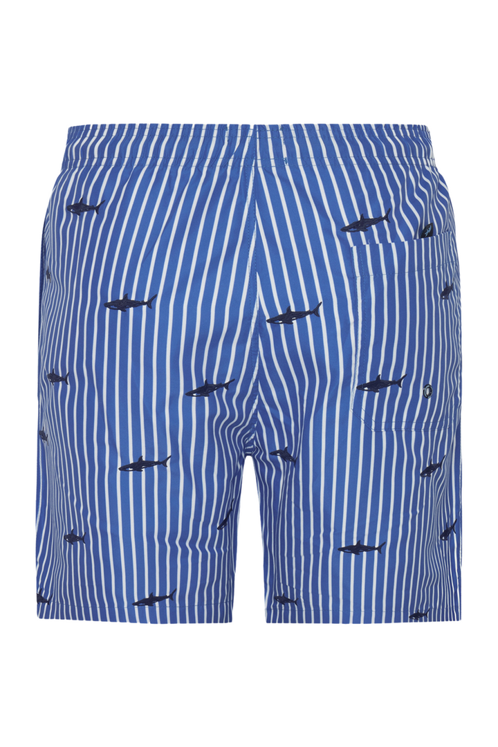 A Fish Named Fred Men's Swimshort Shark - Navy 31.251 at Dotique