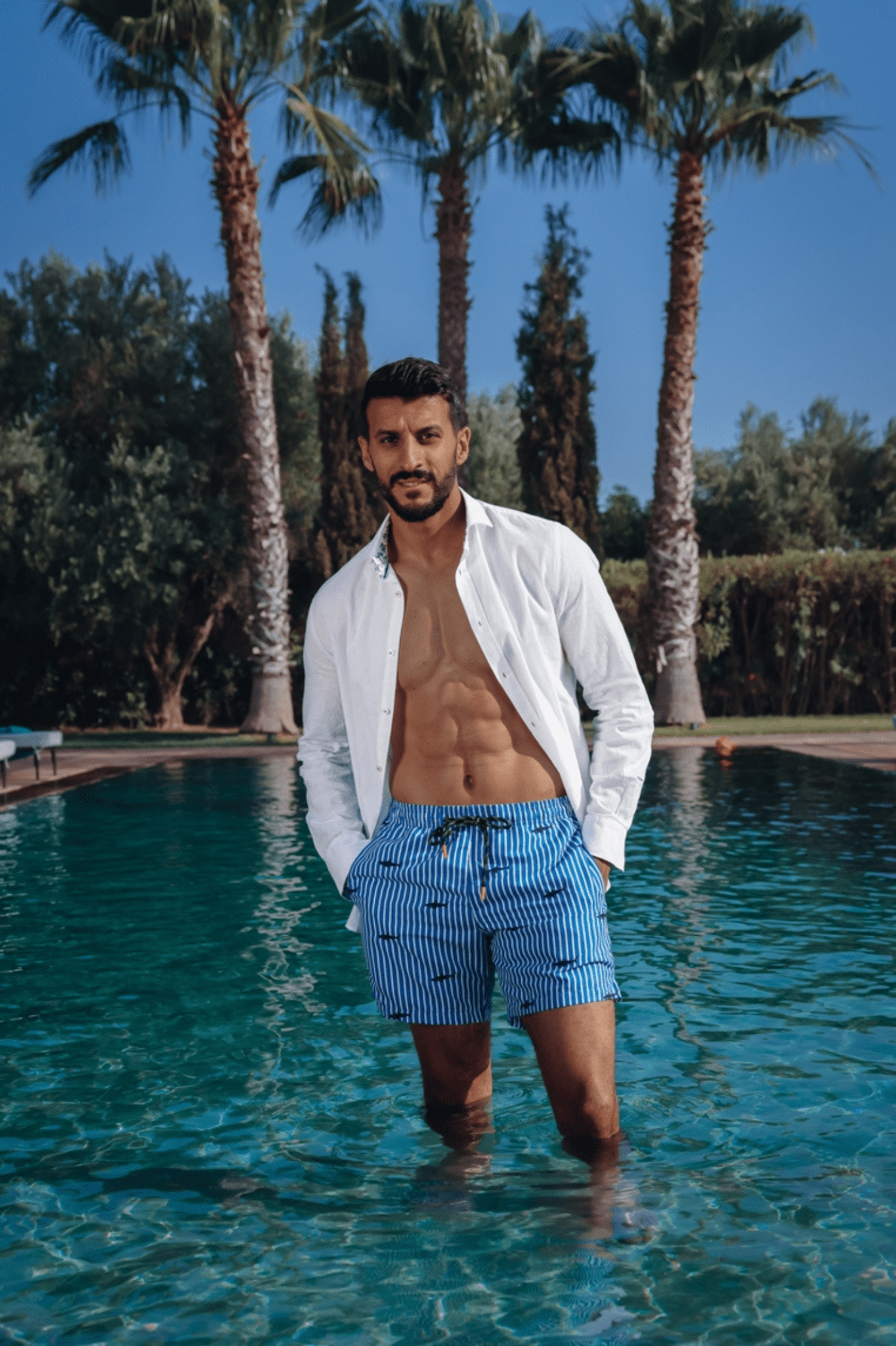 A Fish Named Fred Men's Swimshort Shark - Navy 31.251 - Dotique