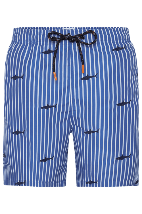 A Fish Named Fred Men's Swimshort Shark - Navy 31.251 - Dotique