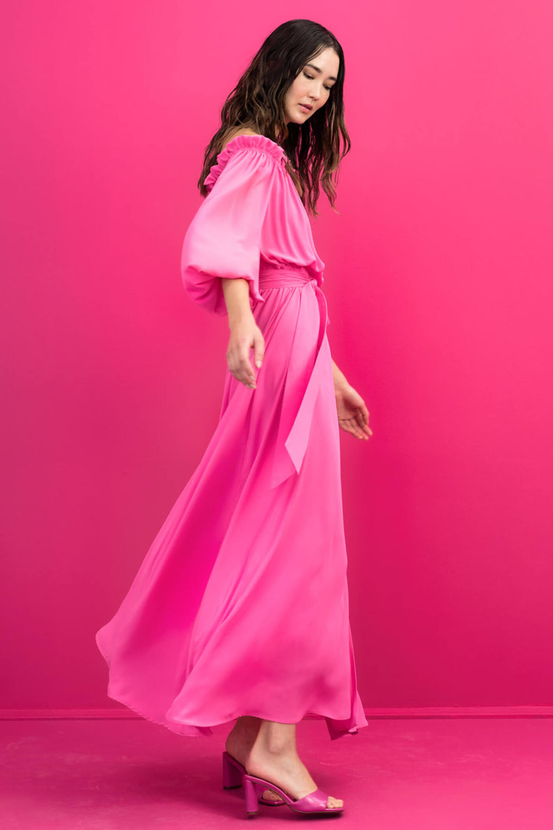 Access 33-3353-318 Fuschia  Pink Dress - Dotique