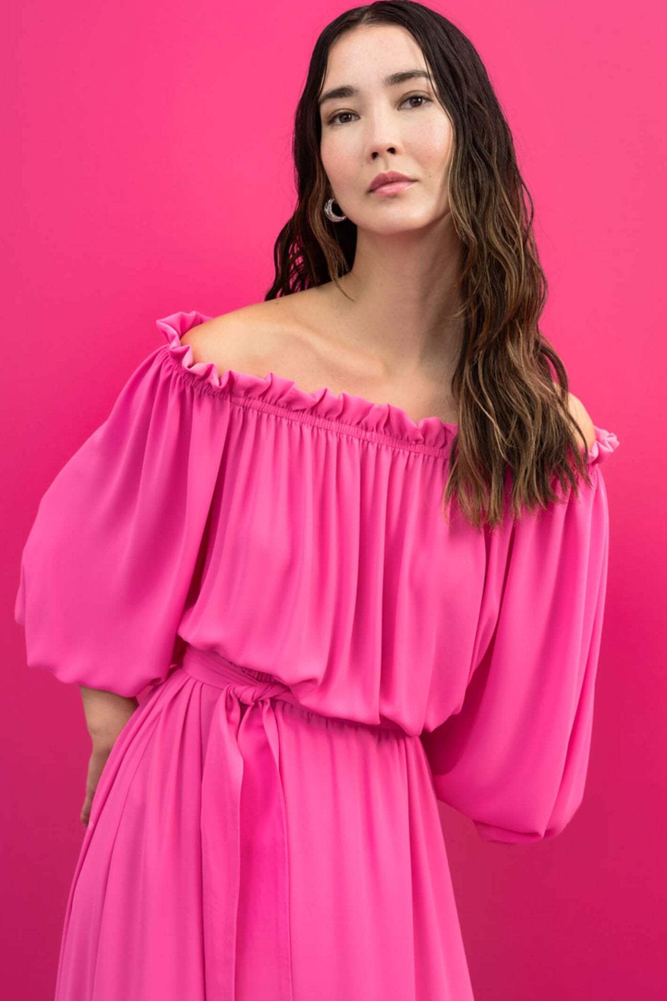 Access 33-3353-318 Fuschia  Pink Dress - Dotique