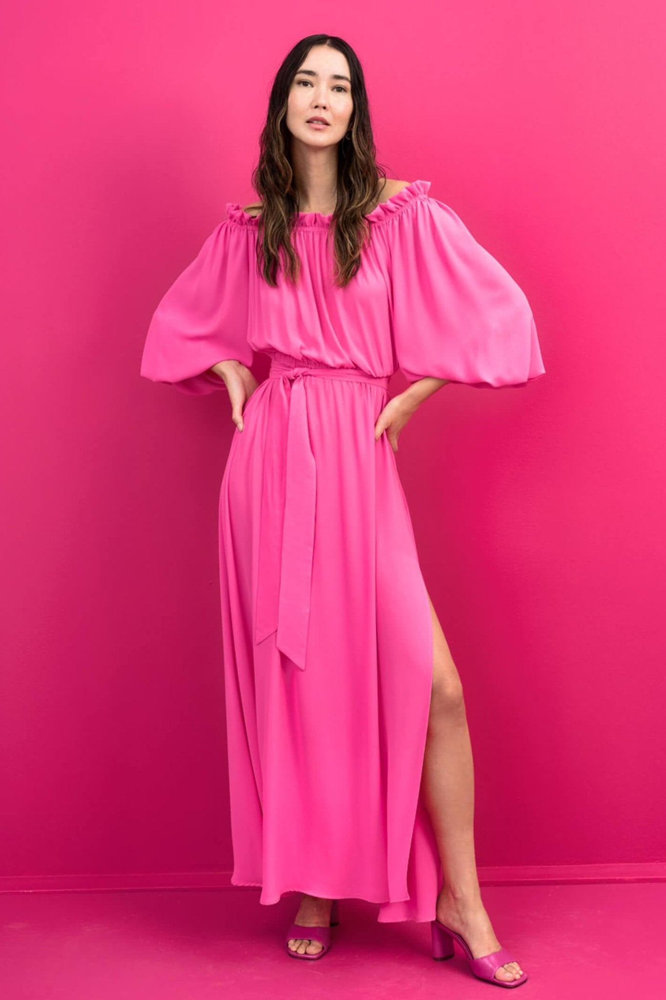 Access 33-3353-318 Fuschia  Pink Dress - Dotique