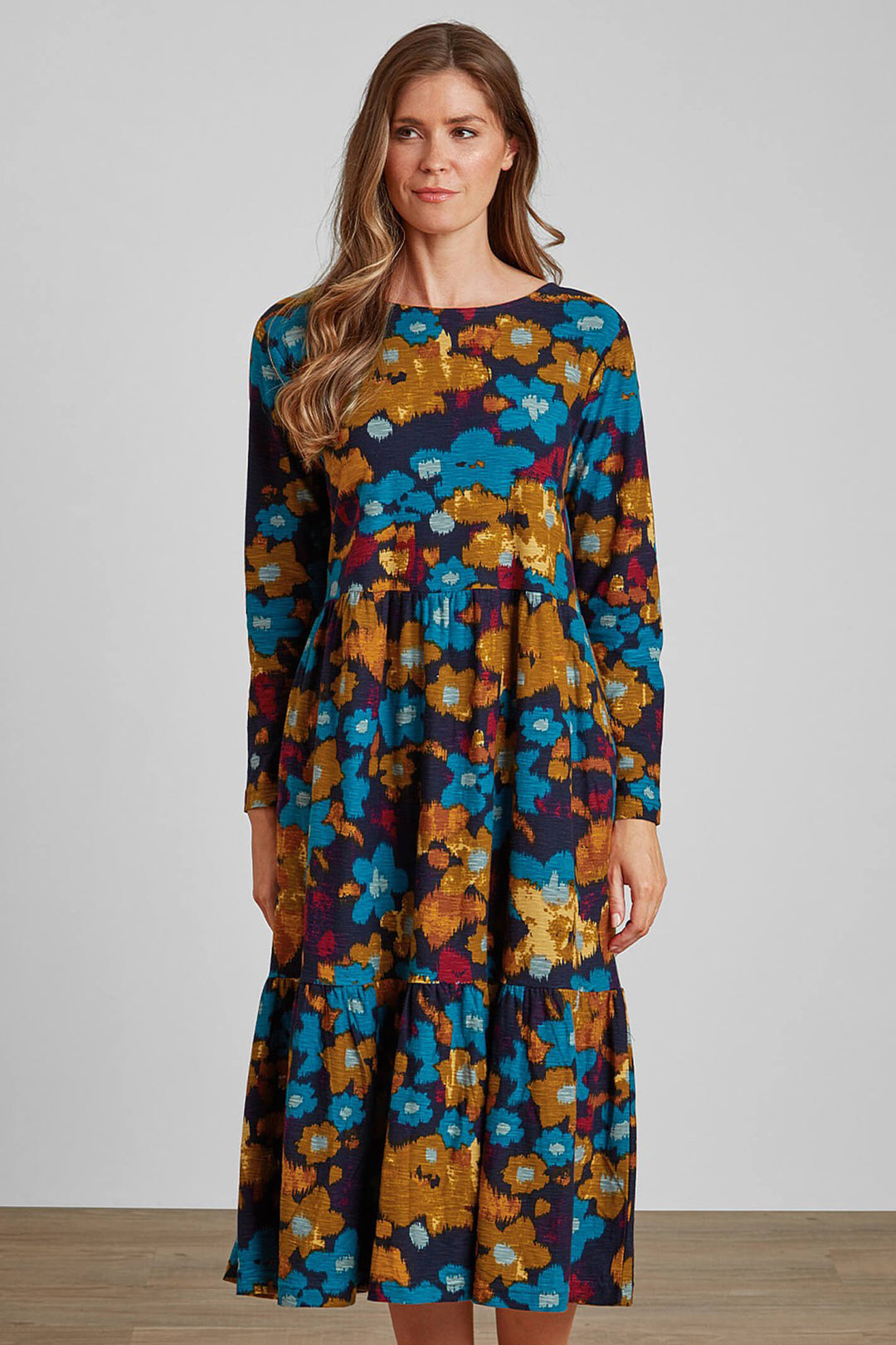 Adini 345101BS049 Multicoloured Sirius Blurry Floral Dress - Dotique