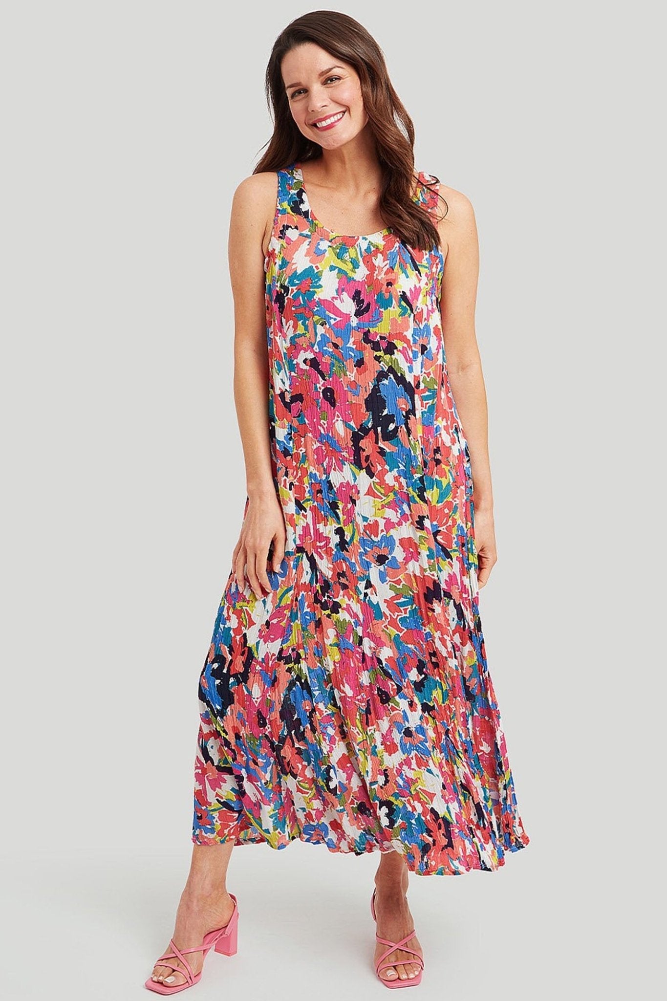 Adini 43445RR049 Julia Dress Carnival Print - Dotique