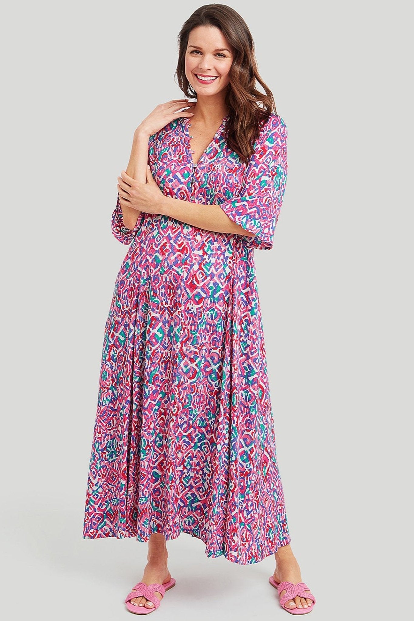 Adini 435173CV049 Anja Dress Cusco Print - Dotique