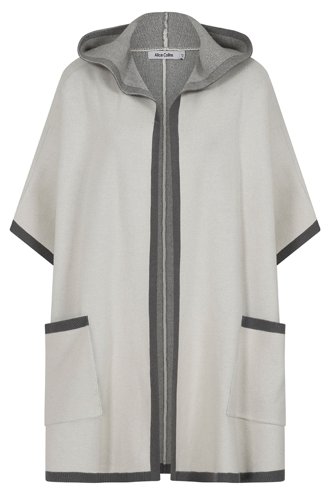 Alice Collins 033A237 Wild Oat Charcoal Poppy Oversize Jacket - Dotique - Alice Collins