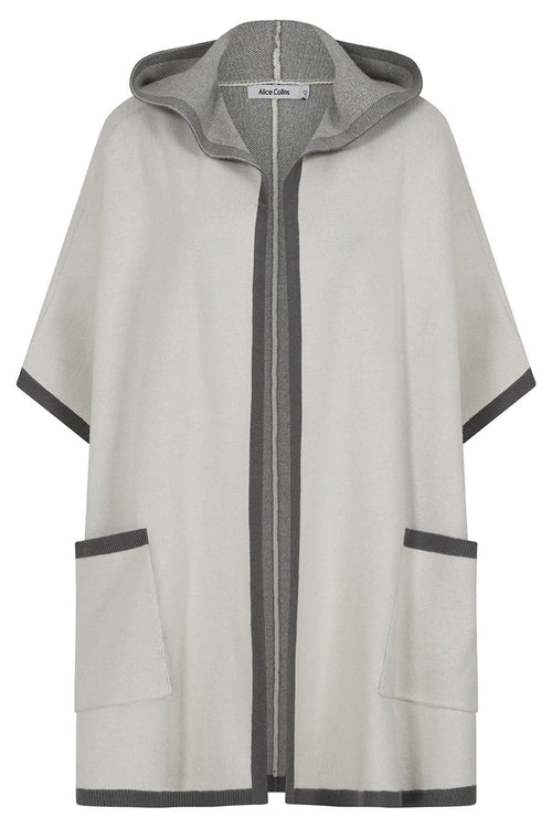Alice Collins 033A237 Wild Oat Charcoal Poppy Oversize Jacket - Dotique - Alice Collins