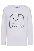 Alice Collins 033A254 Wild Oat Beige Elephant Jumper - Dotique - Alice Collins