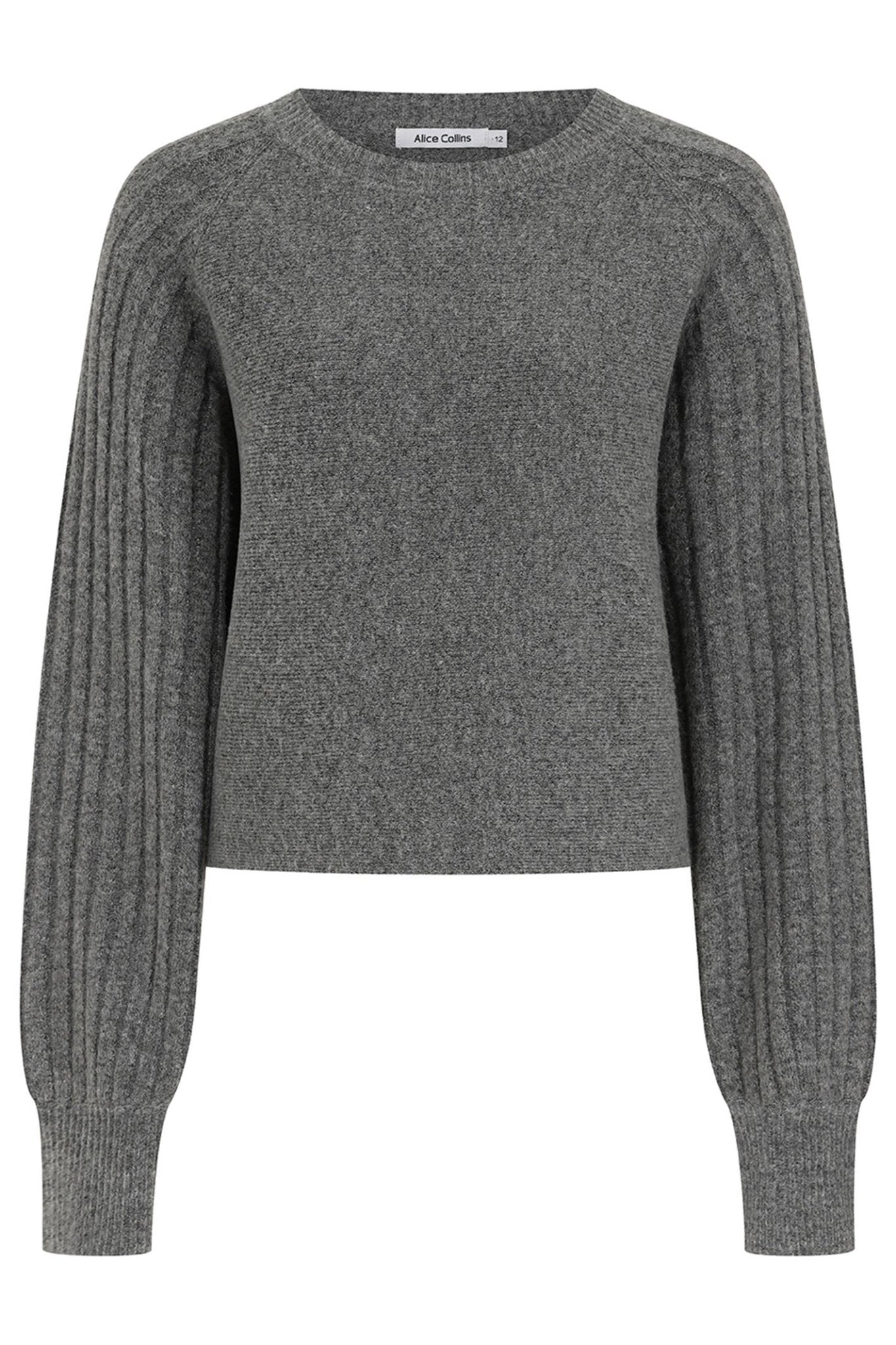 Alice Collins 033A266 A Charcoal Grey Ada Jumper - Dotique - Alice Collins
