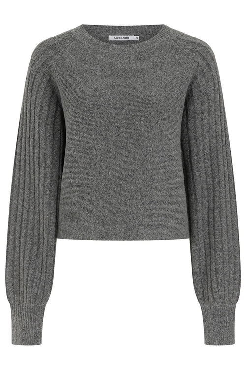 Alice Collins 033A266 A Charcoal Grey Ada Jumper - Dotique - Alice Collins