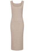 Alice Collins 033A266 B Dove Grey Knitted Dress - Dotique - Alice Collins