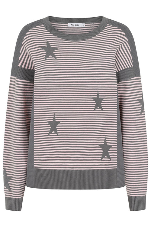 Alice Collins 033A278 Charcoal Shell Grey Una Pullover - Dotique - Alice Collins