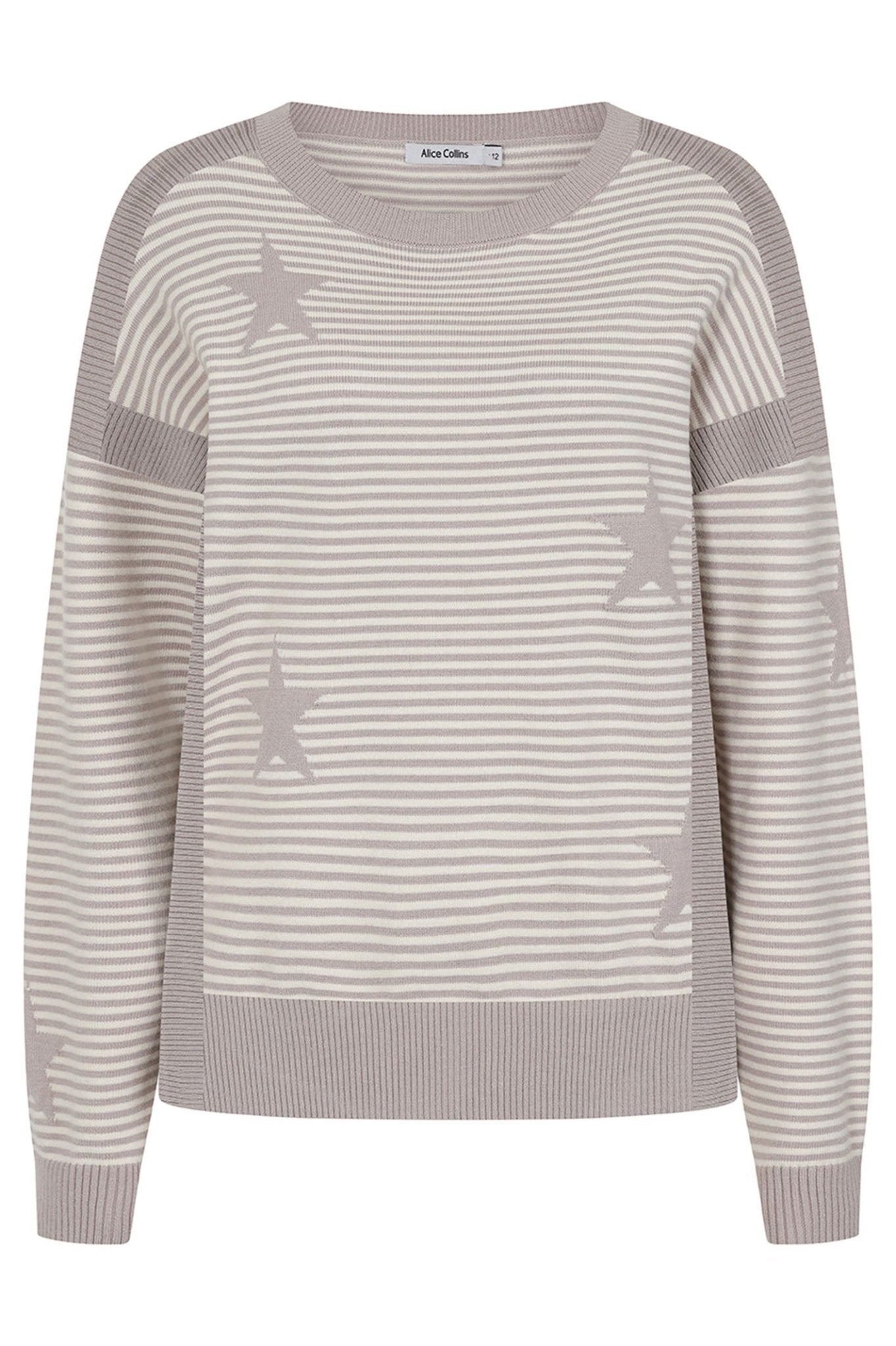 Alice Collins 033A278 Dove Grey Wild Oat Una Jumper - Dotique - Alice Collins