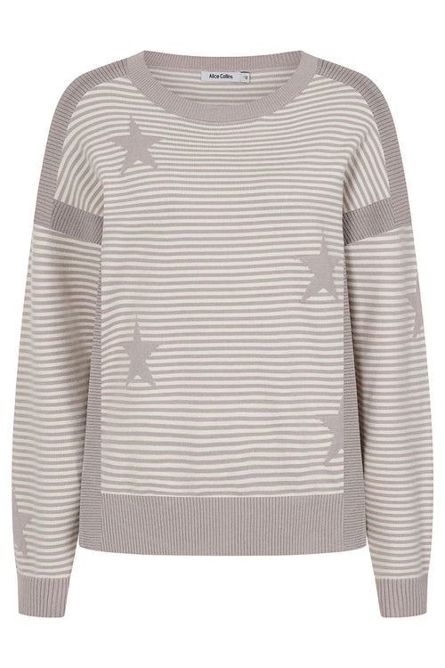 Alice Collins 033A278 Dove Grey Wild Oat Una Jumper - Dotique - Alice Collins