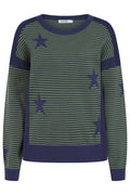 Alice Collins 033A278 Navy Cactus Green Una Jumper - Dotique - Alice Collins