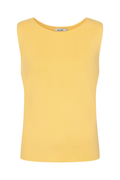 Alice Collins 036S542 Vida Sleeveless Knit Pullover – Butter by Alice Collins available to shop at Dotique in soft yellow knitwear.