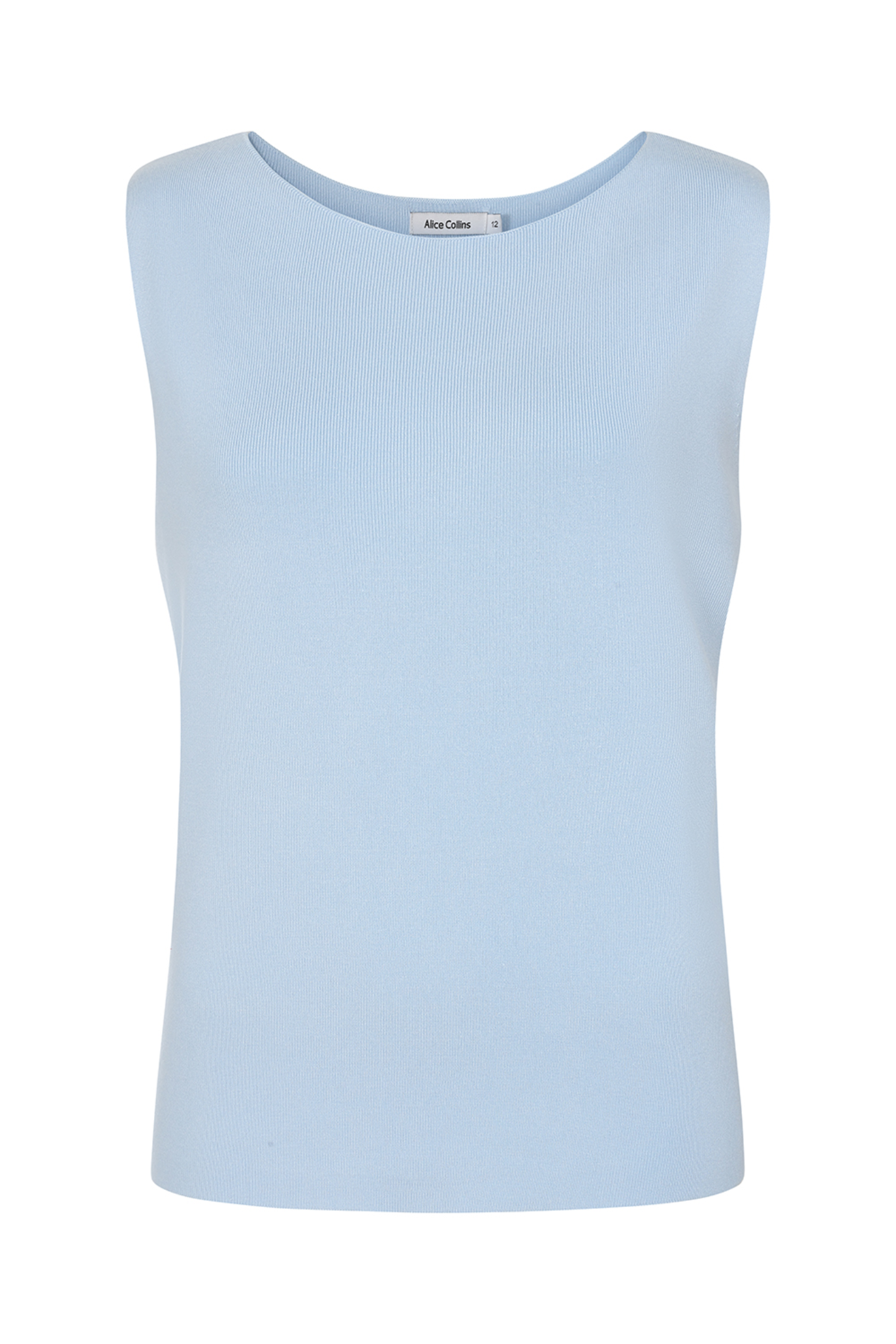 Alice Collins 036S542 Vida Sleeveless Knit Pullover – Sky Blue by Alice Collins, shop Alice Collins at Dotique.