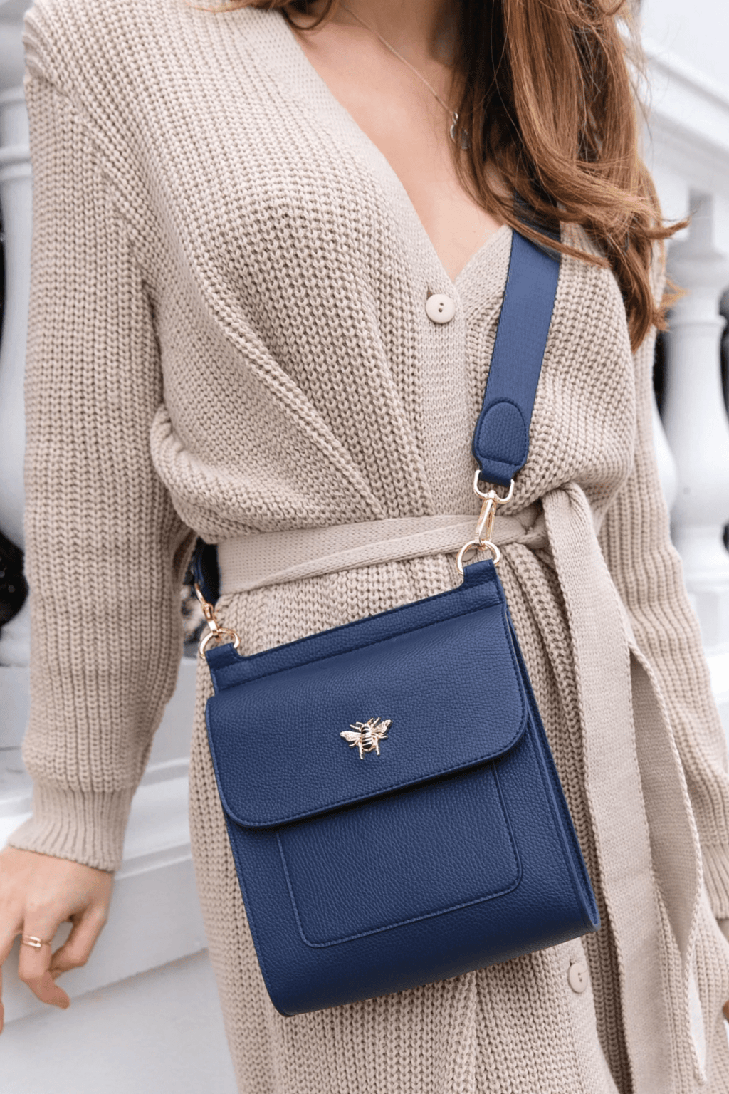 Alice Wheeler AW5575 Navy - Bloomsbury cross body bag - Dotique - Alice Wheeler