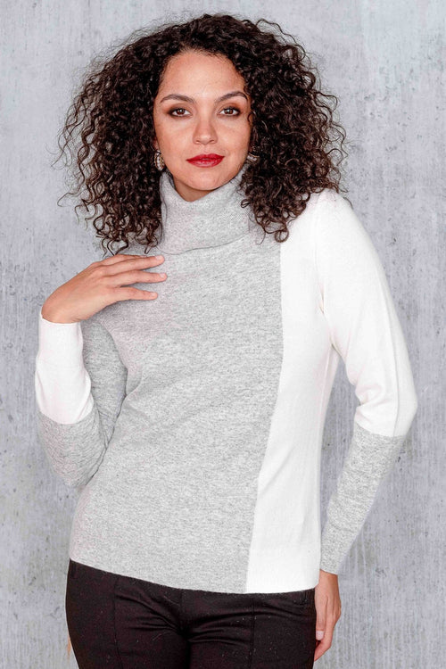 Alison Sheri A44280 Jumper Grey Combo - Dotique - Alison Sheri