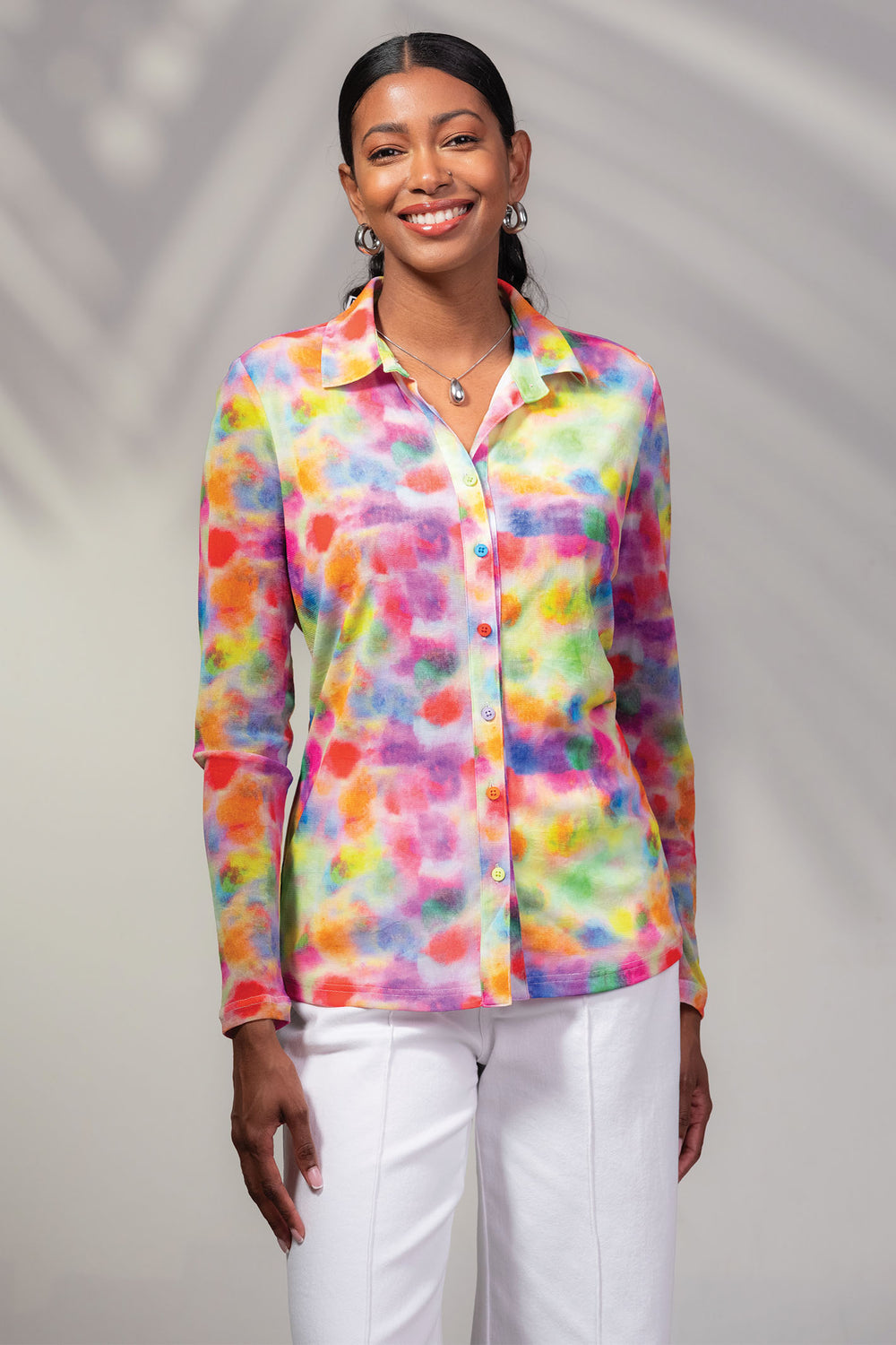 Alison Sheri A45131 Multicolour Print Blouse - Dotique