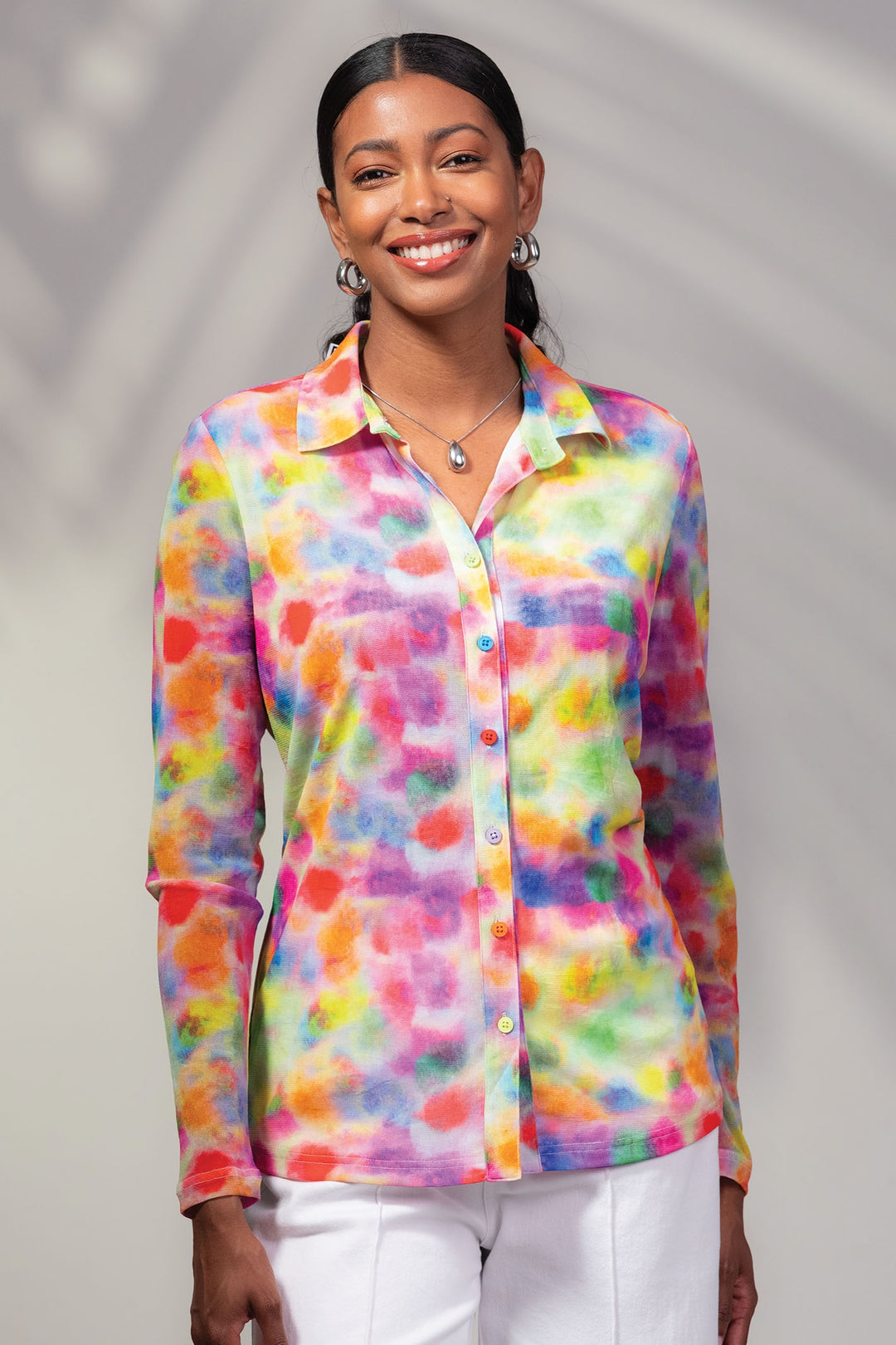 Alison Sheri A45131 Multicolour Print Blouse - Dotique