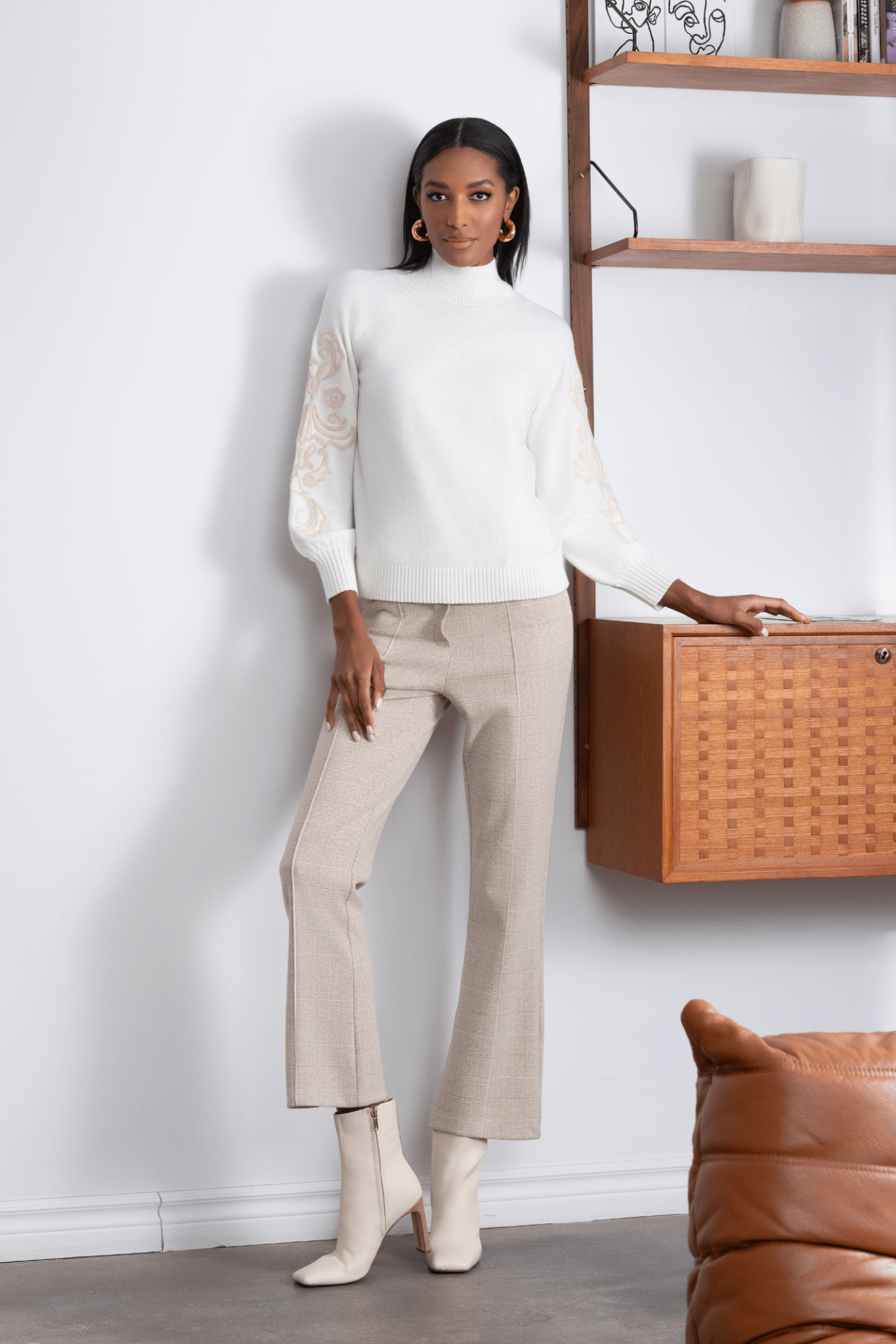 Alison Sheri A46005 Off White Knit Jumper