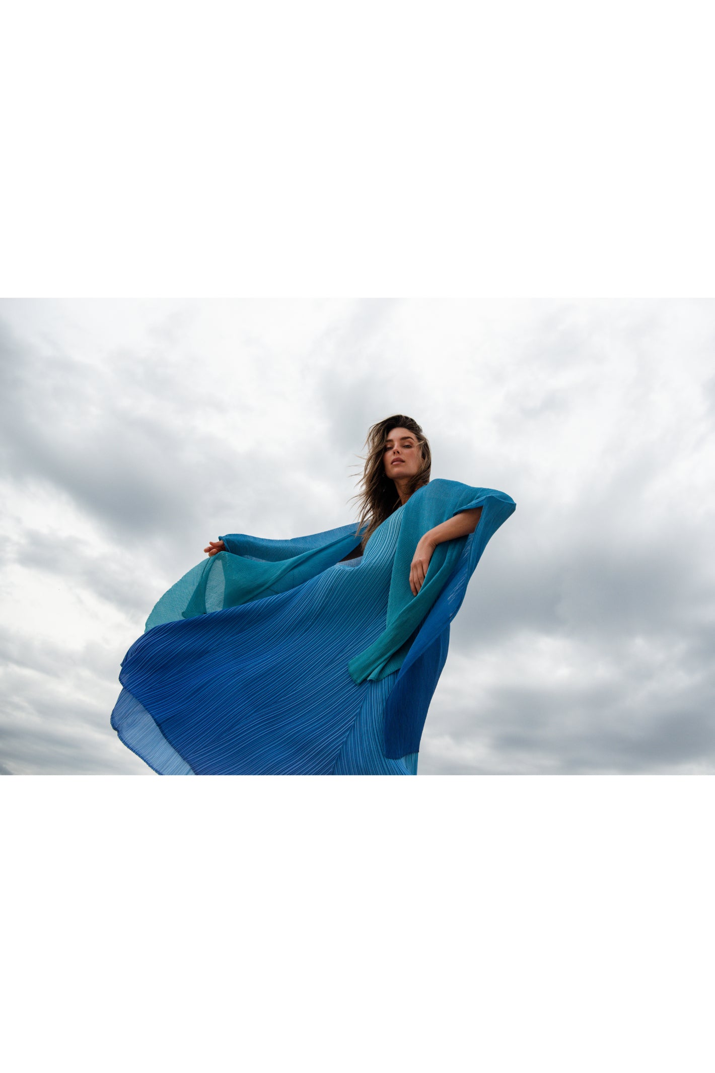 Alquema AC2404 & AD1072L Aqua Royal Estrella Dress and Collare Coat
