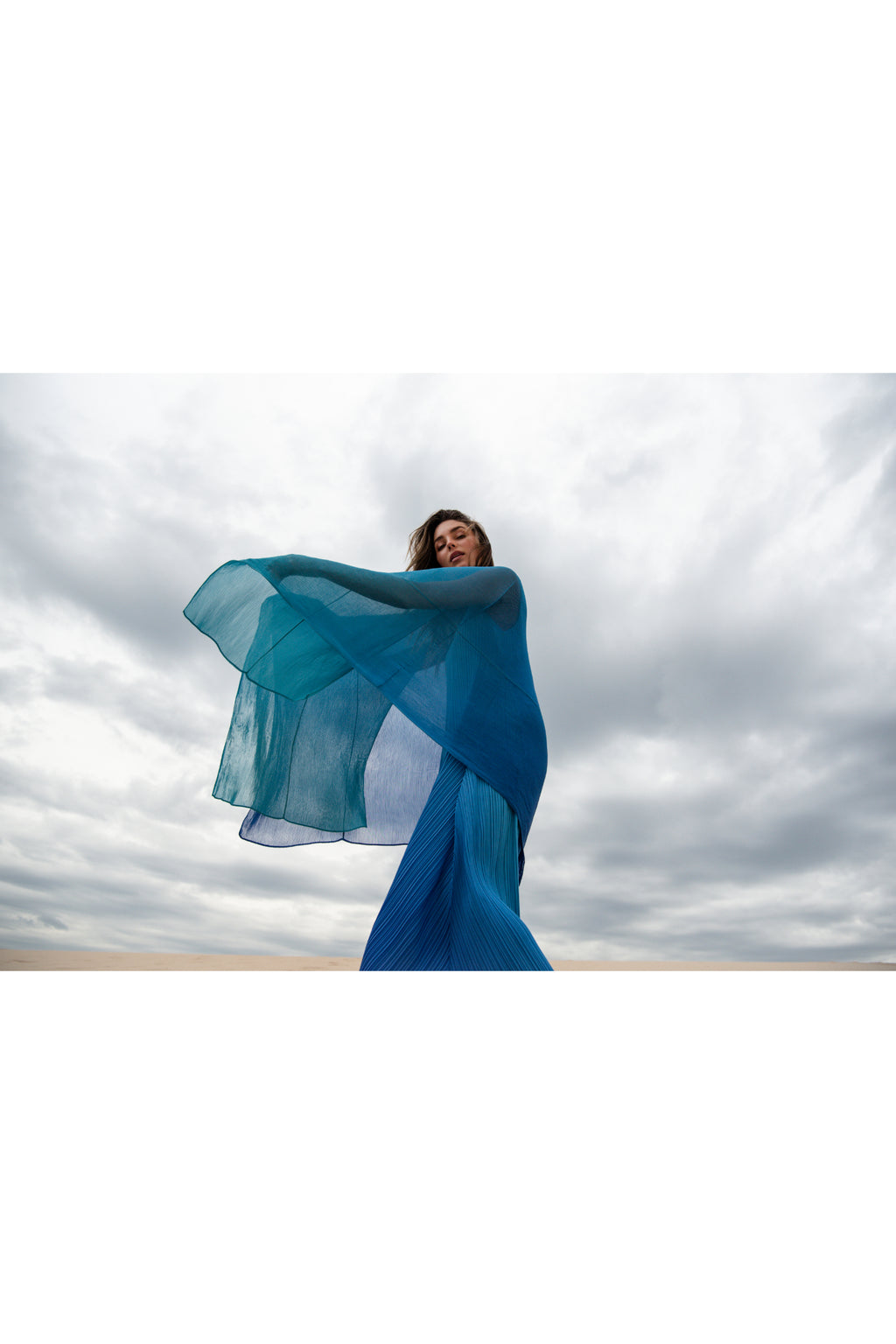 Alquema AC2404 & AD1072L Aqua Royal Estrella Dress and Collare Coat