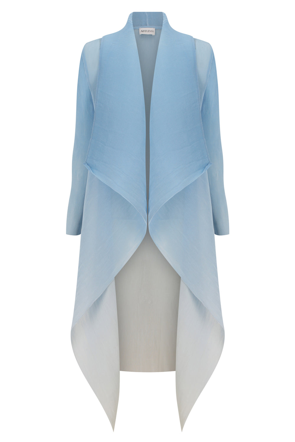 Alquema AC2404 & AD1072L Blue Sky Ombre Estrella Dress and Collare Coat - Dotique