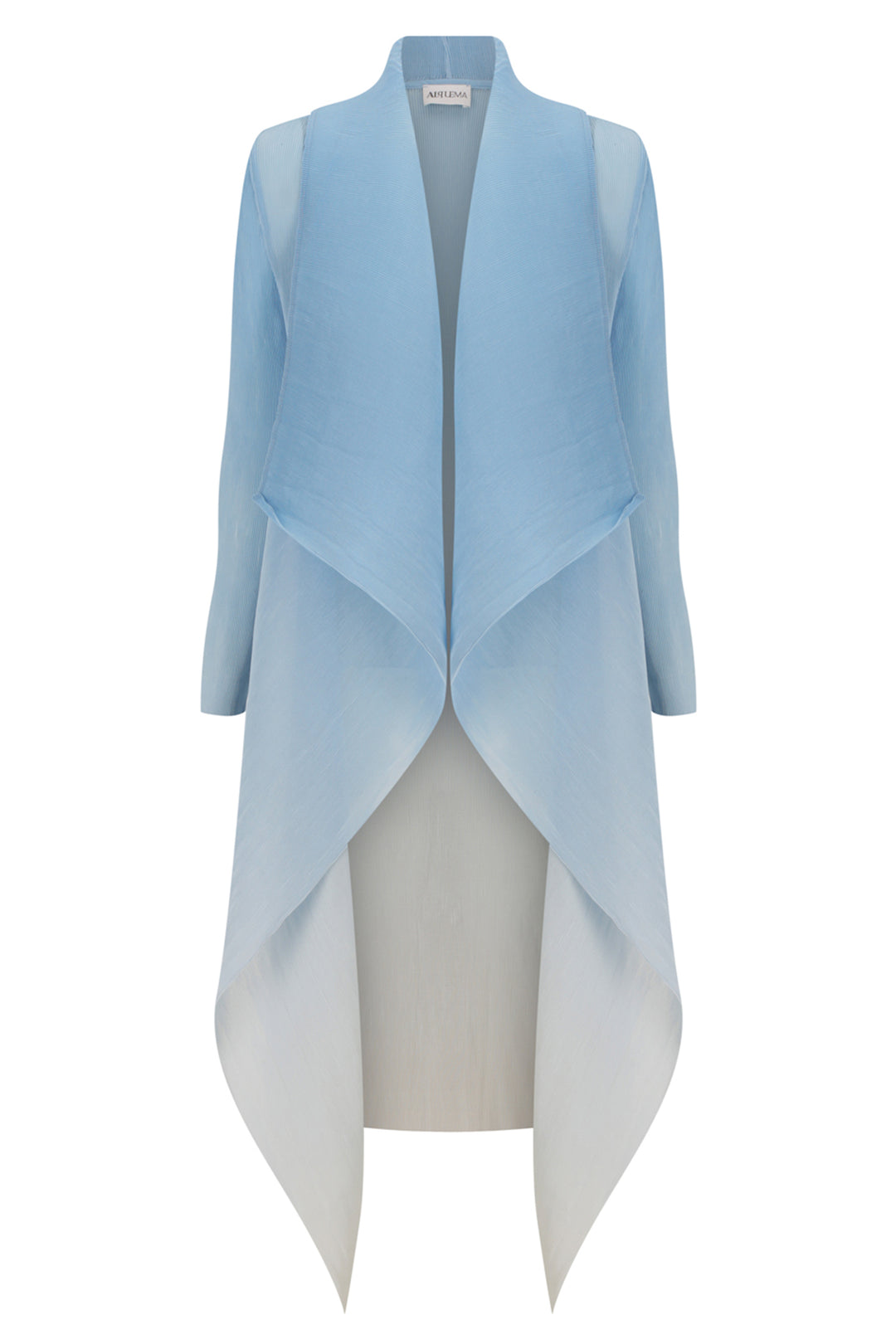 Alquema AC2404 & AD1072L Blue Sky Ombre Estrella Dress and Collare Coat - Dotique