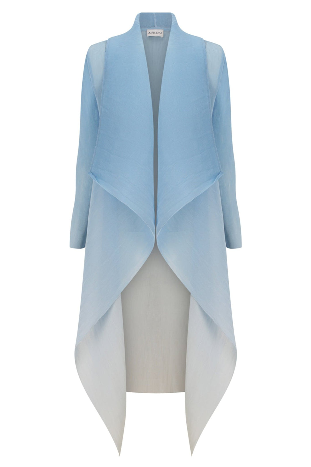 Alquema AC2404 & AD1072L Blue Sky Ombre Estrella Dress and Collare Coat - Dotique