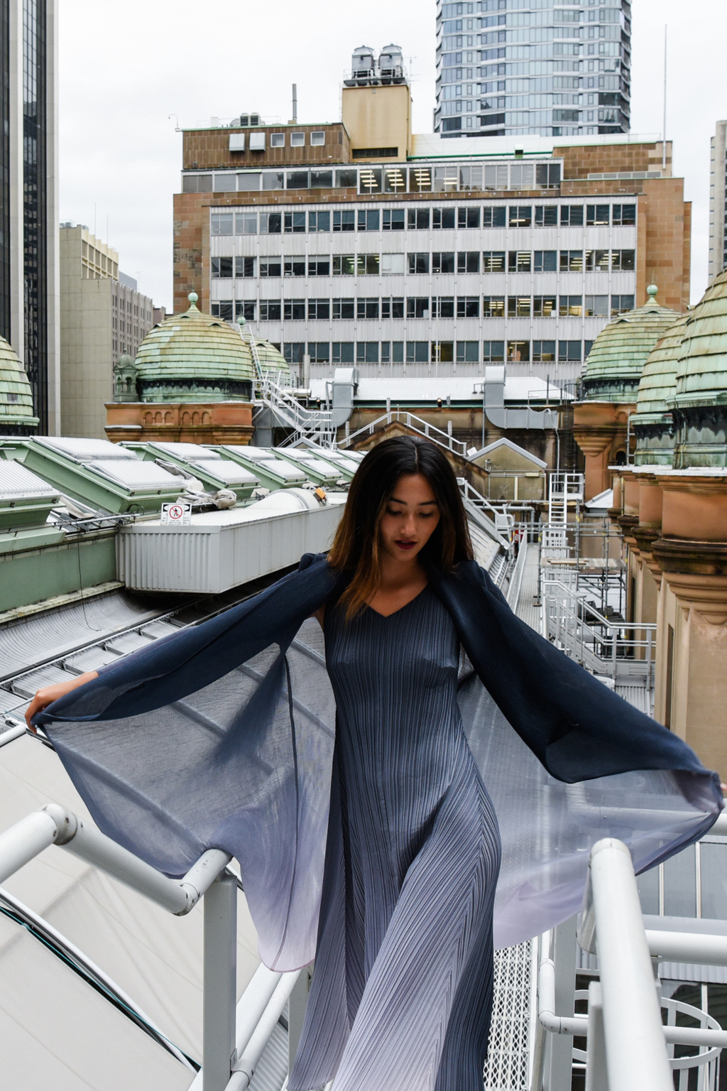Alquema AC2404 & AD1072L Estrella Charcoal Dress and Collare Coat