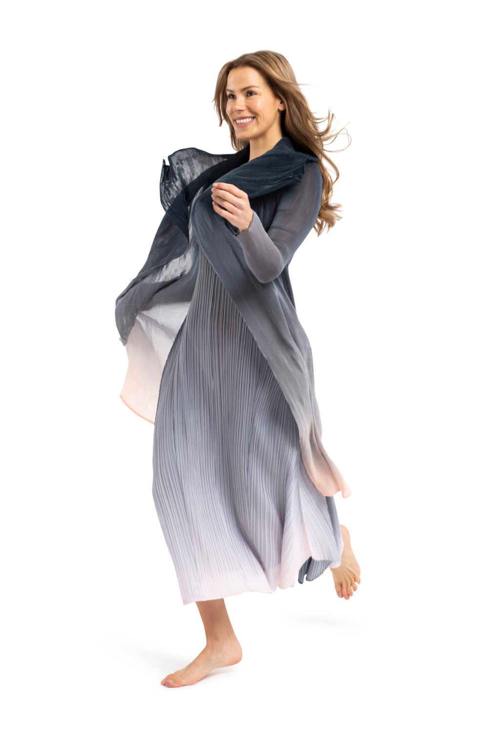 Alquema AC2404 & AD1072L Estrella Charcoal Dress and Collare Coat