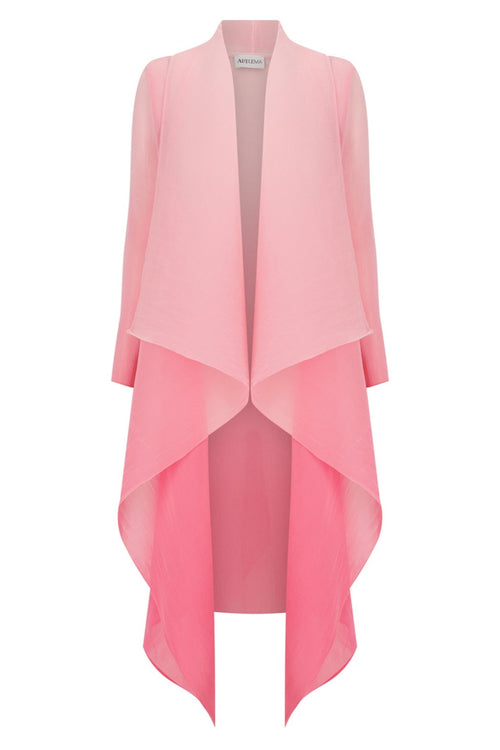 Alquema AC2404 & AD1072L Primrose Pink Estrella Dress and Collare Coat - Dotique