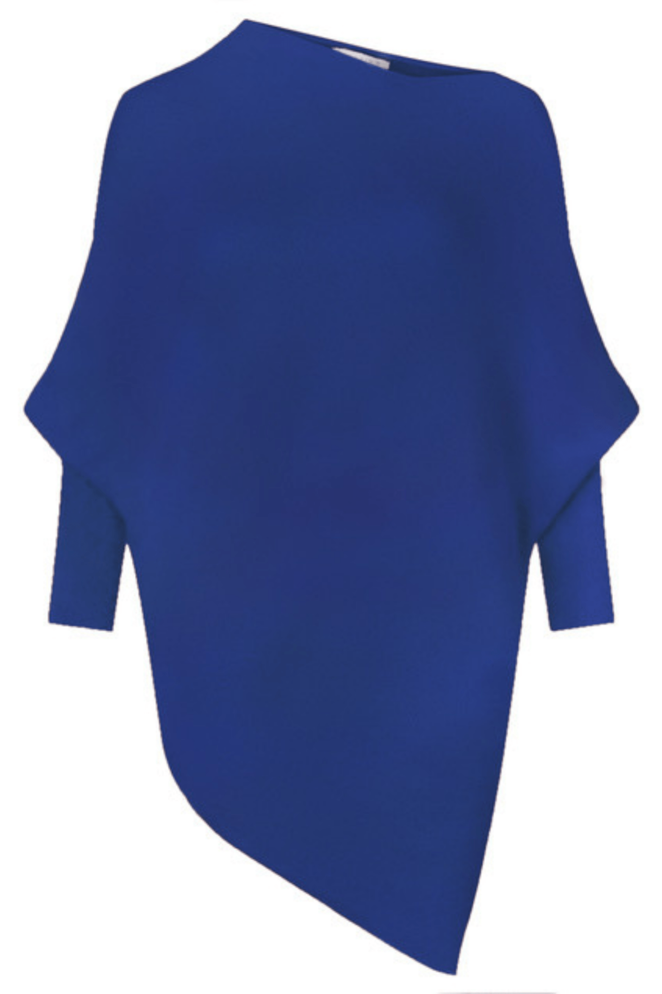 Amazing Woman Emilie Asymetric Jumper - Various Colours in blue by Amazing Woman available to shop at Dotique