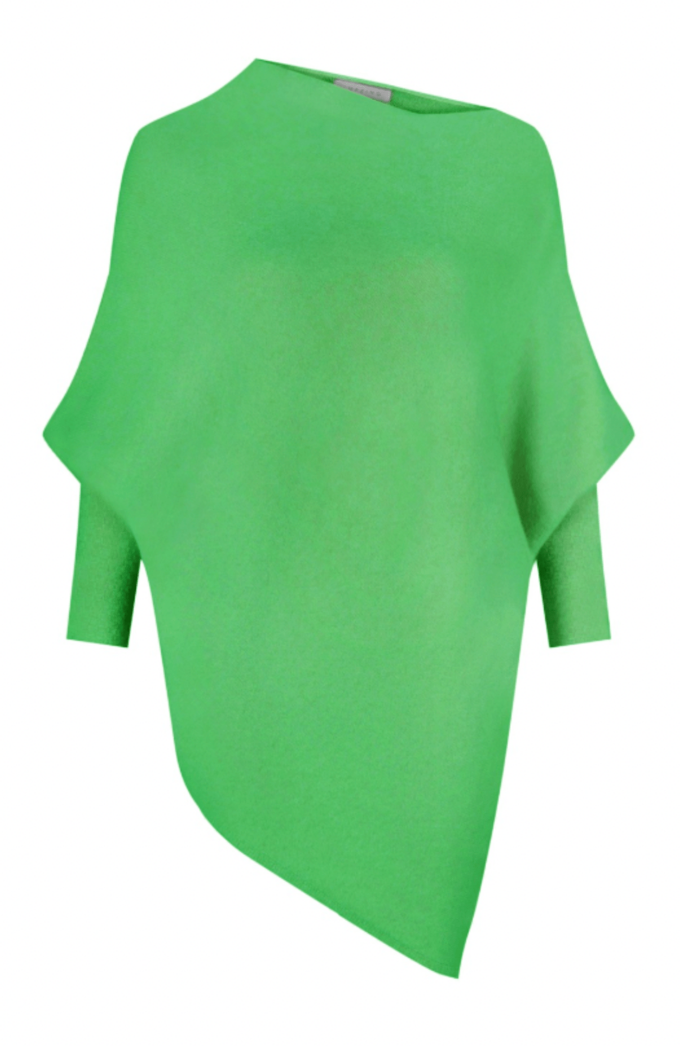 Amazing Woman Emilie Asymetric Jumper - Various Colours in vibrant green by Amazing Woman, shop Amazing Woman at Dotique