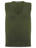 Amazing Woman Pixie V Neck Knitted Tank Jumper (Various Colours) by Amazing Woman, shop Amazing Woman at Dotique.