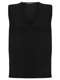 Amazing Woman Pixie V Neck Knitted Tank Jumper (Various Colours) by Amazing Woman Shop at Dotique black sleeveless knitwear.