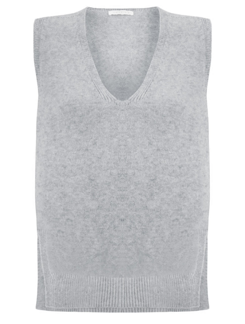 Amazing Woman Pixie V Neck Knitted Tank Jumper (Various Colours) by Amazing Woman, shop Amazing Woman at Dotique.