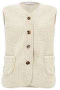 Amazing Woman Teddy Warm Borg Gilet - Cream - Dotique - Amazing Woman