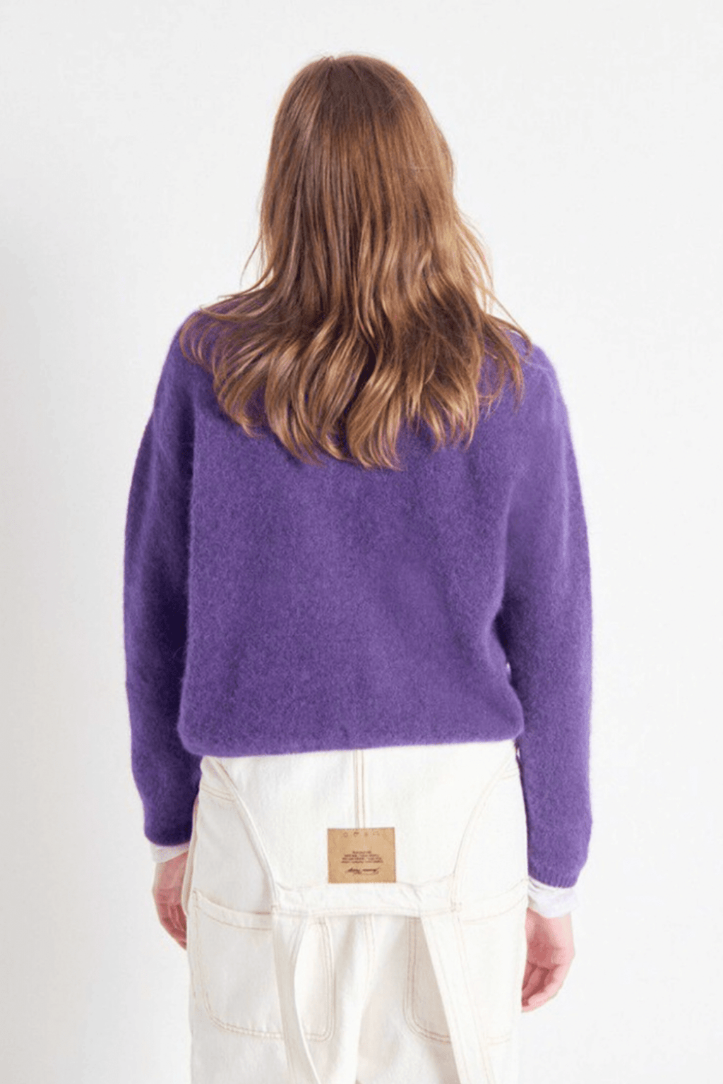 American Vintage Aubergine VITOW Cardigan - Dotique - American Vintage