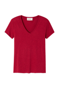 American Vintage JACKSONVILLE goji vintage v-neck t-shirt with trapeze fit – Dotique
