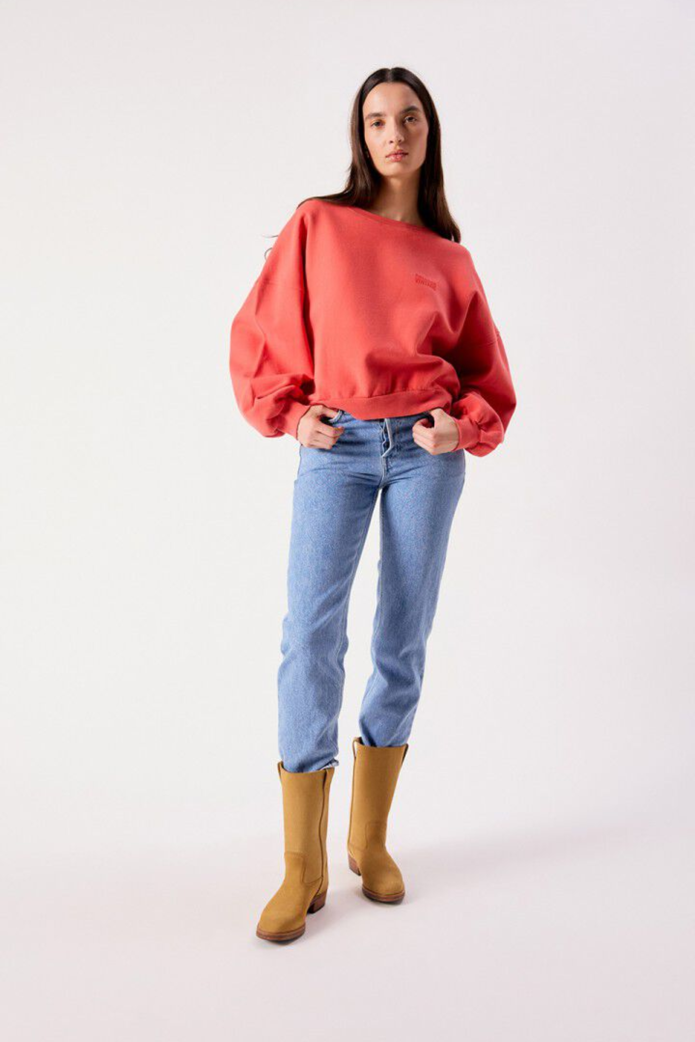 American Vintage Jitbay Sweatshirt - Vermillon