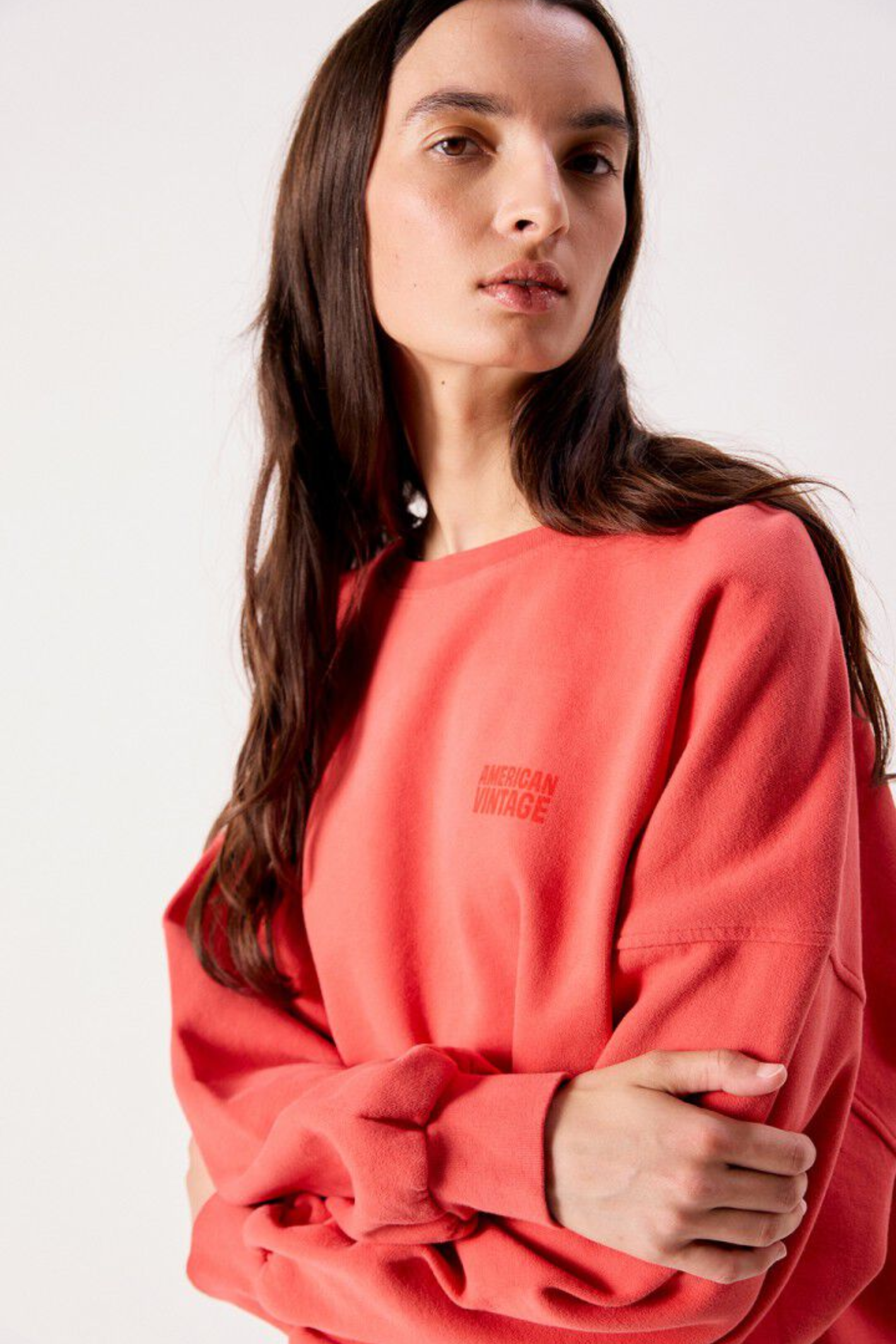 American Vintage Jitbay Sweatshirt - Vermillon