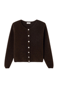 American Vintage Melange Coffee Brown VITOW Cardigan - Dotique - American Vintage