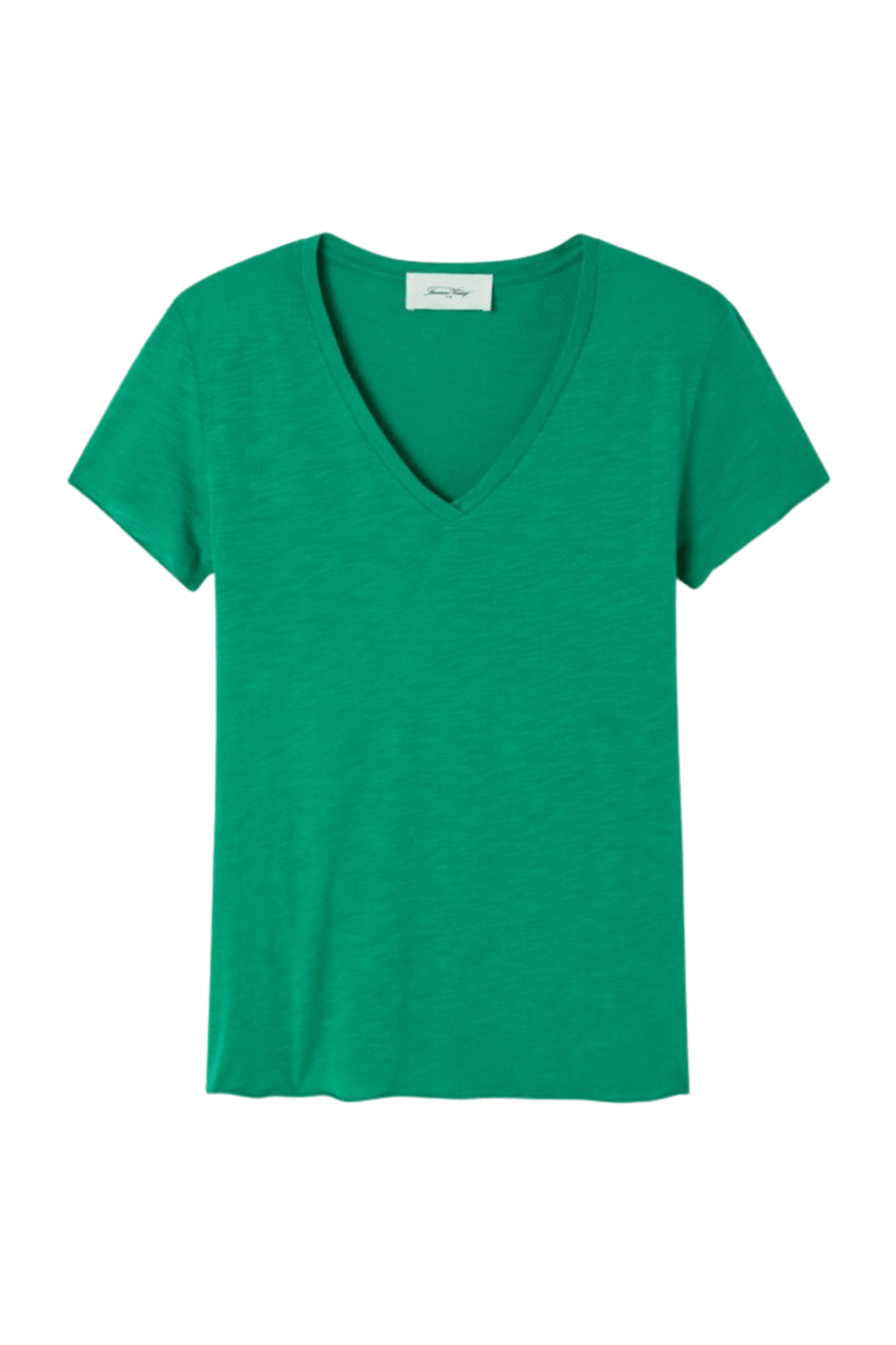 American Vintage JACKSONVILLE menthe vintage v-neck t-shirt with trapeze fit – Dotique

