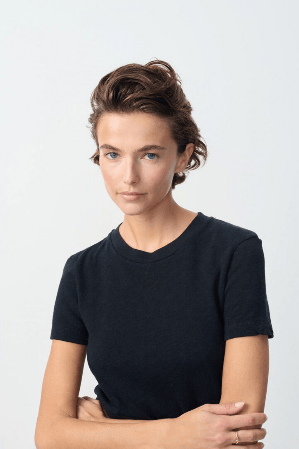 American Vintage SONOMA black short sleeve t-shirt with round neck – Dotique
