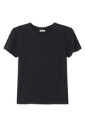 American Vintage SONOMA black short sleeve t-shirt with round neck – Dotique