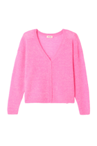 American Vintage Nuggy Wool Blend Cardigan Pink