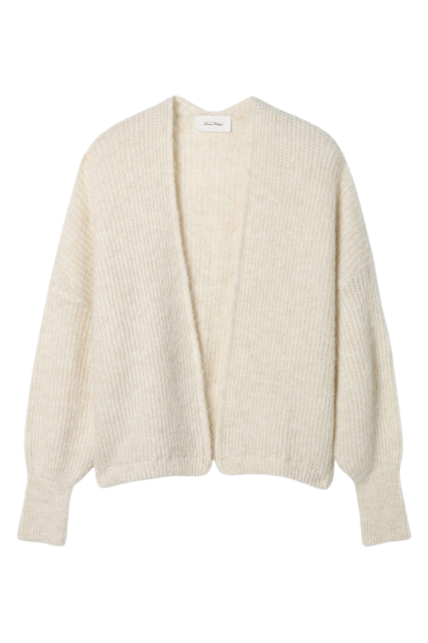 American Vintage EAST pearl melange cropped cardigan with fluffy knit – Dotique

